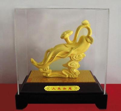 絨沙金一生如意多寶多?；?60擺件 工藝與寓意的完美融合