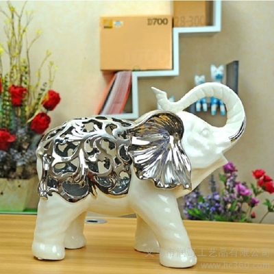 吉祥大象藝術擺件 陶瓷工藝禮品的慶典魅力與市場熱度